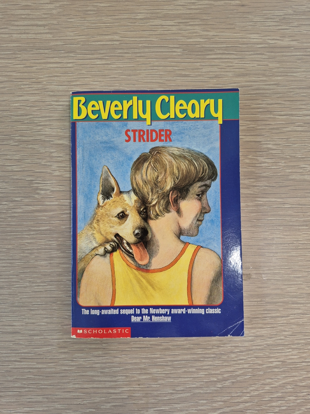 Beverly Cleary "Strider" Paperback Book - Yellow & Blue Cover